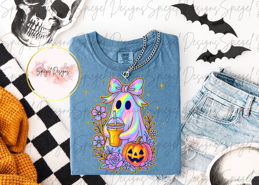 Iridescent Floral Ghost w/Coffee