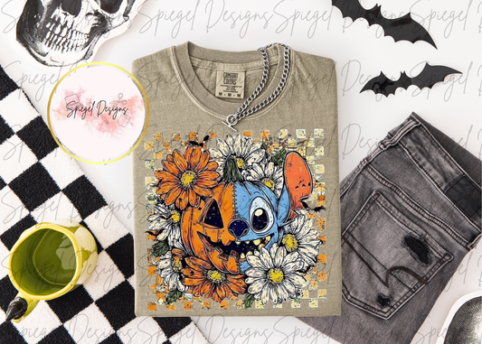 St!*ch Floral Pumpkin