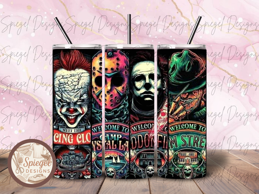 20oz Four Horrors Stainless Steel Tumbler